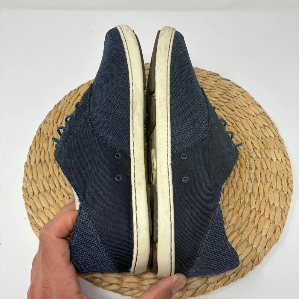 OluKai Nohea Moku Mens 9.5‎ Navy Blue Mesh Boat Shoes Sneakers 10283-4848